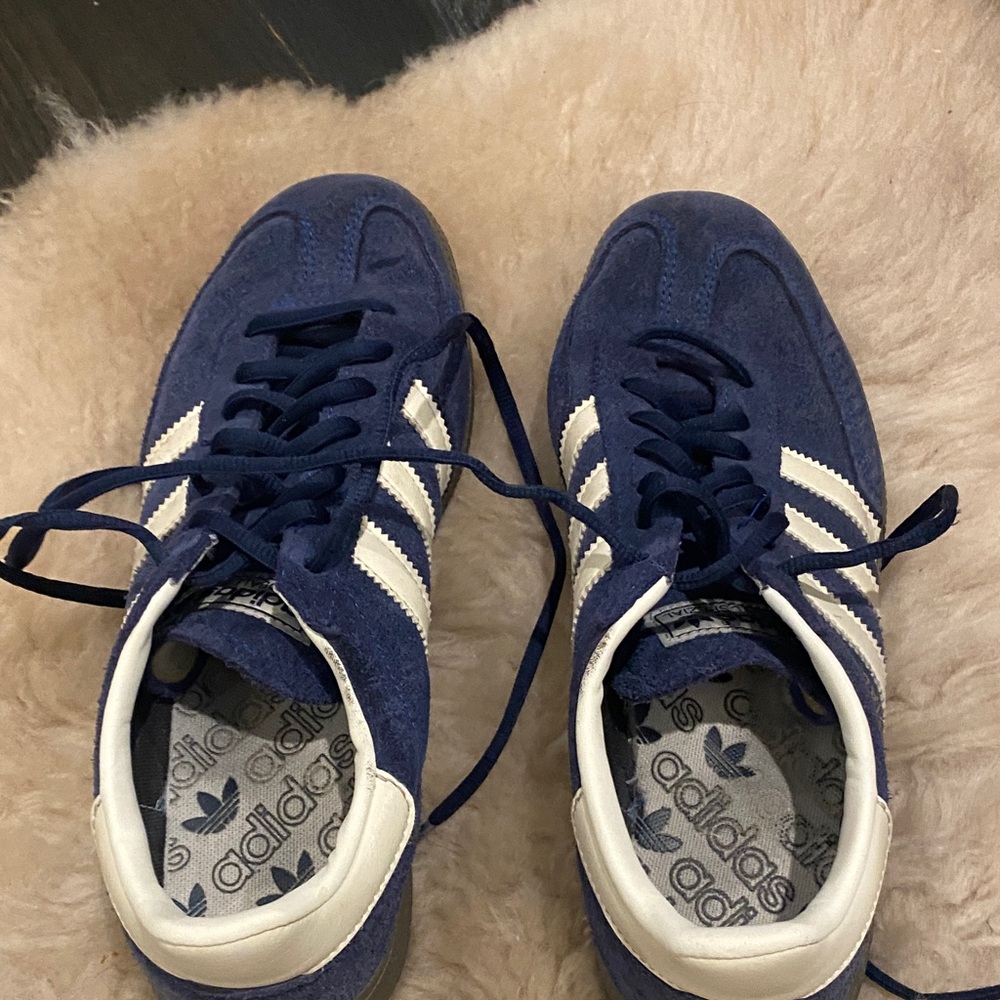 Adidas Men's Navy and White Spezials